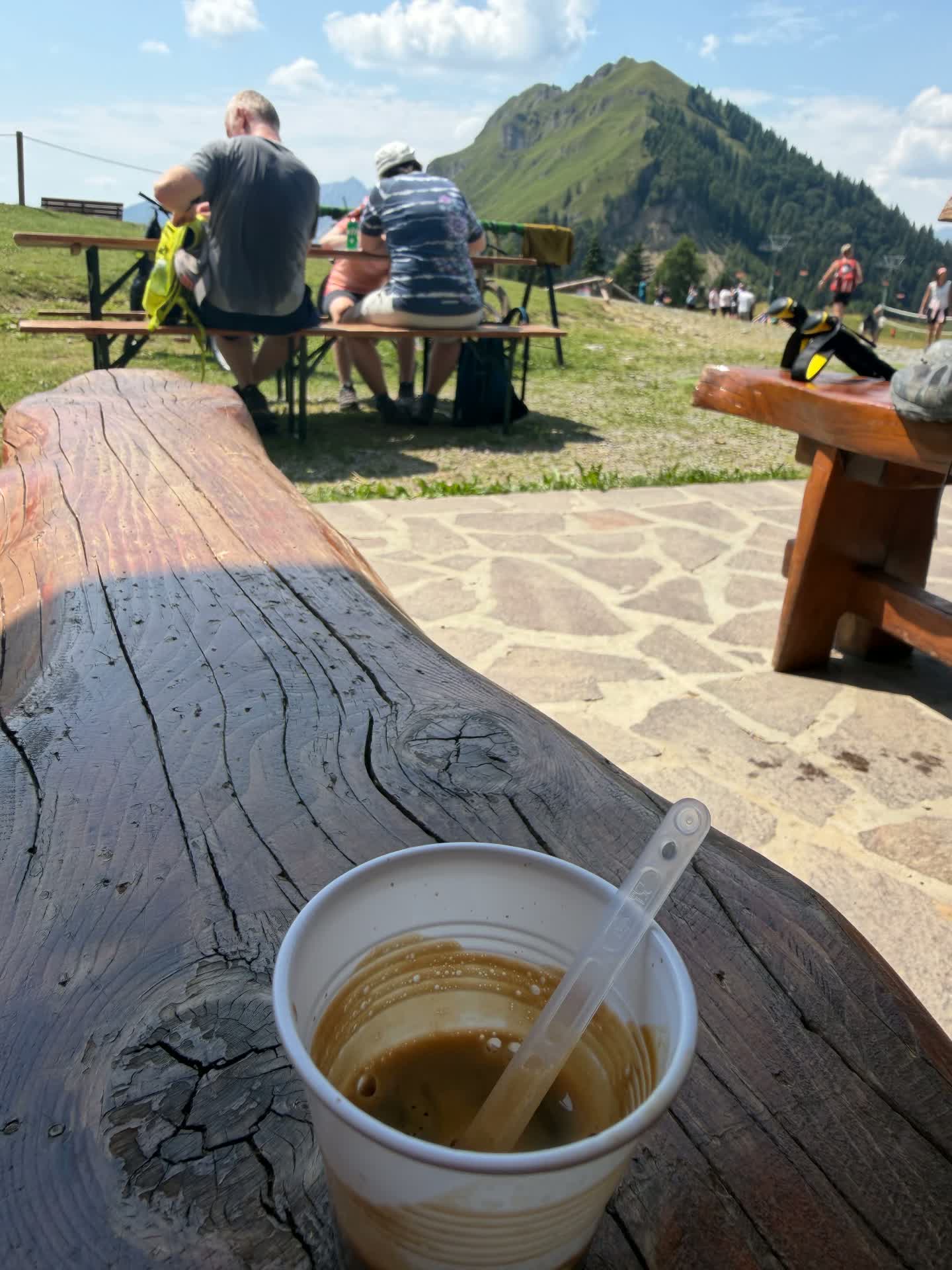 Koffie onderweg, kleine groep ondernemers